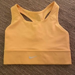 Nike Women’s Yellow Sports Bra Top, Size Small